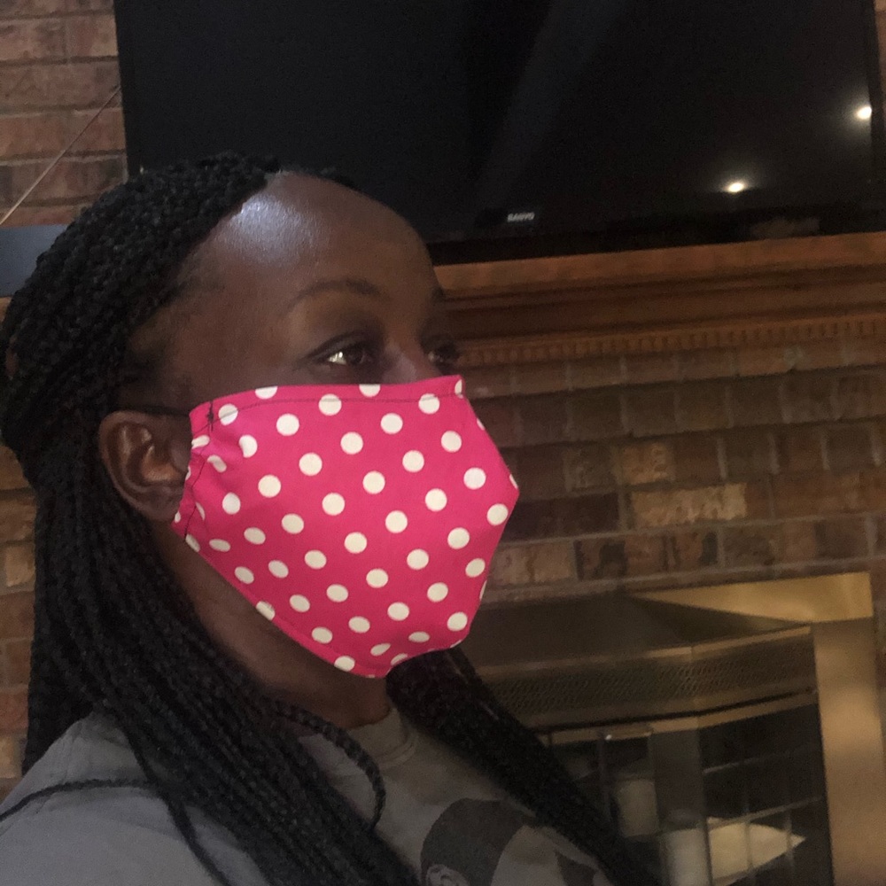 Face masks with cotton backing